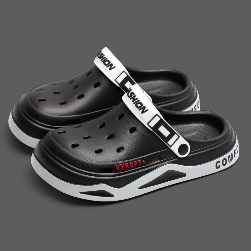 New Fashion Sandals Men'S EVA Casual Comfortable Hole Garden Shoes Outdoor Men'S Beach Sandals Indoor Home Unisex Slippers